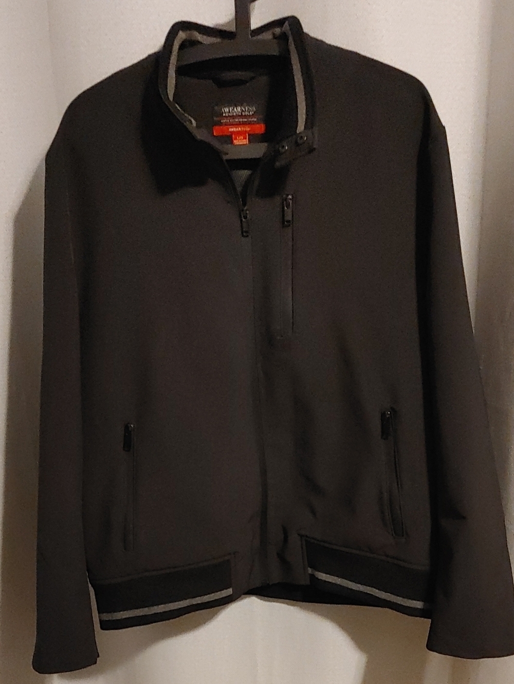 Kenneth Cole Awearness Men's Black Lightweight Jacket